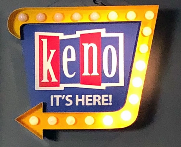  KENO lighted marquee signs