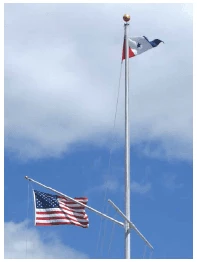 Single Mast Flag Pole