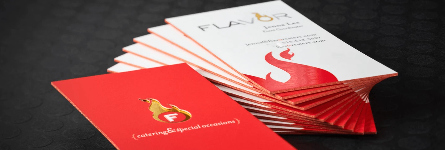 Business Cards with Foil Detail